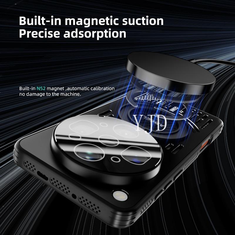 Ốp YJD Cho OPPO Find X9 Siêu Rỗng Tản Nhiệt Chống Rơi Túi Khí Từ Tính Attration 360 ° Ốp điện thoại chống rơi giá đỡ xoay