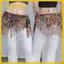 GUSTAVA Belly Dance Hip Scarf, Bohemian Sequins Nữ Thắt Lưng Váy, Tua Rua Thời Trang Bụng Đai Khiêu Vũ Thể Hiện Trang Phục