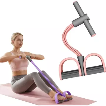 Dây kháng lực bàn đạp có tay cầm, Dây kháng lực Yoga đàn hồi, Dây kháng lực bàn đạp chân cao su Thiết bị tập thể dục, tập thể dục kéo dài cho bụng, eo, cánh tay,