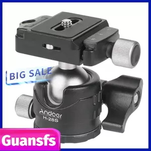 Guansfs Camera Tripod Ball Head Mount Đường kính 25 mm Độ xoay toàn cảnh