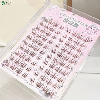 Lông mi giả bằng sợi nâu Khối lượng tự nhiên C Curl 7-12mm Mix Lông mi mềm thủ công cho bữa tiệc hàng ngày