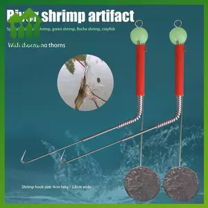 Sweet 10 Chiếc Thép Không Gỉ Tôm Móc Hoang Dã - Dụng Cụ Câu Cá