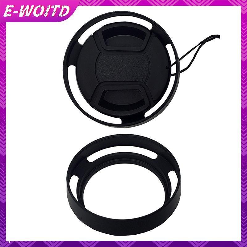 E-WOITD Camera Lens Hood Kim Loại Thông Hơi 35 / 37 / 39 / 40.5 / 43 / 46 / 49 / 52 / 55 / 58 / 62 / 67 / 72 / 77 / 82mm Vít-in Lente Bảo Vệ Cho Canon Nikon E-WOITD
