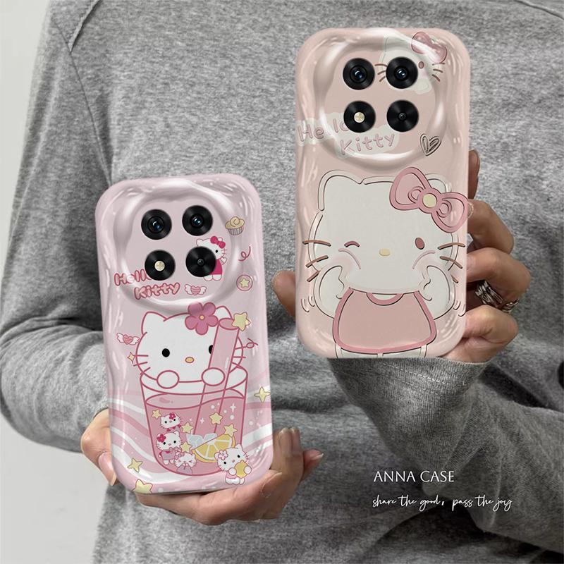 Ốp Lưng Cho Redmi Note 14 Pro 4G 5G POCO X7 Phim Hoạt Hình Kem Cặp Đôi Mèo Mềm TPU 3D Sóng Silicon Vỏ Điện Thoại