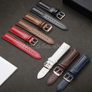 Phát Hành Nhanh 12-24mm Full Size Da Thật Chính Hãng Dây Đeo Đồng Hồ Cho Doanh Nghiệp Rosegold Pin Khóa Dây Đeo Đồng Hồ Nam Nữ Vòng Tay Thay Thế