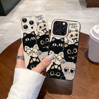Ốp lưng iPhone họa tiết mèo con ngọt ngào Silicone lỏng mềm iPhone 11 12 13 14 15 16 17Pro Max IP 7 8 Plus X XS XR