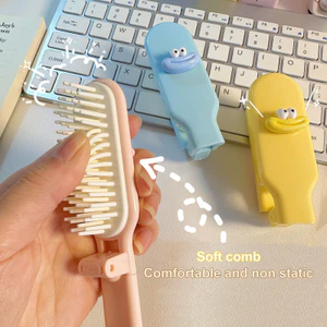 【Roshy】Lược gấp hình hoạt hình dễ thương lược dùng trong nhà cho phụ nữ. lược cầm tay tiện dụng cho sinh viên ký túc xá