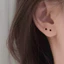 【Roshy】Khuyên tai dạng bi tròn khuyên tai hình nón bằng nhựa khuyên tai nhựa hình đầu tên lửa unisex.