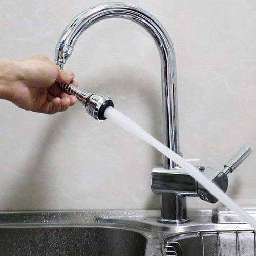 Đầu vòi phun nước áp lực cao đầu vòi rửa chén tăng áp xoay 360 độ