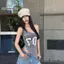 Tweeduj Áo Vest Croptop Hở Vai Phong Cách INS, Thích Hợp Cho Mùa Hè