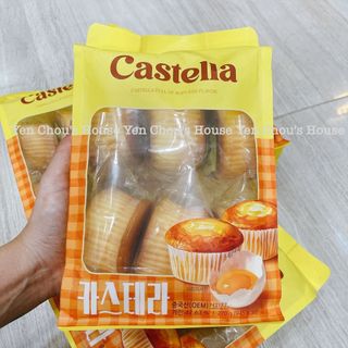 Bánh bông la tròn vị trứng Castella Hàn Quốc