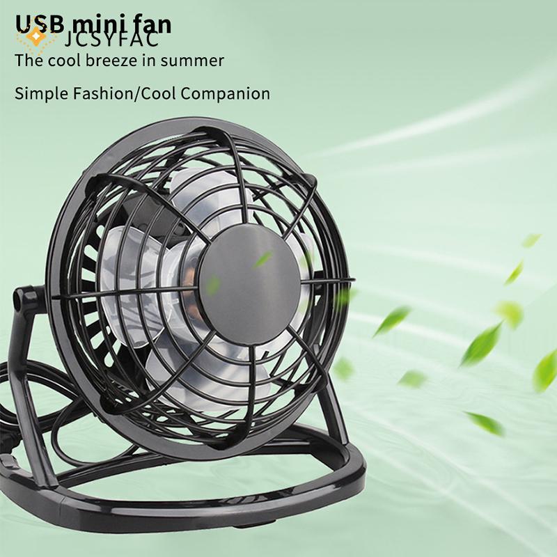 JCSYFAC Xoay Được 4 Inch USB Để Bàn Mini Làm Mát Im Lặng Quạt Cho Văn Phòng Laptopputer Notebook PC Mùa Hè Không Khí Mới