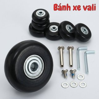 Bánh xe hành lý hạng nặng Vòng bi kim loại Im lặng Smooth Con lăn thay thế chống mài mòn 45mm 50mm