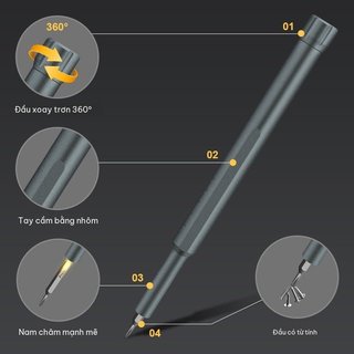 Bộ tuốc nơ vít chính xác 44 trong 1 Bit từ tính Tay cầm bằng nhôm Điện thoại Sửa chữa đồng hồ máy tính xách tay