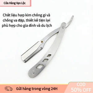 【vạn】Dao cạo mặt nam đa năng (không bao gồm lưỡi), dùng để tỉa tóc mai và lông mày, thiết kế dễ dàng thay lưỡi.