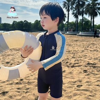 Đồ bơi bé trai liền thân - Bơi chống nắng nhanh khô phong cách hoạt hình cho bé trung nhỏ