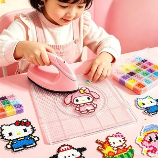 Bộ hạt xếp 2.6mm đồ chơi xếp hình pixel DIY combo đầy đủ bàn ủi khuôn bảng ghép sáng tạo