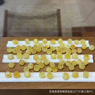 Tự nhiên sáp ong lông vũ khóa handmade mặt dây chuyền và vòng cổ đính hạt