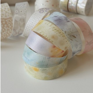 Washi tape bản nhỏ Princess ép kim gold foil