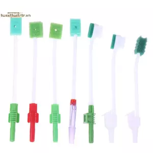 TRTR Bàn chải đánh răng bằng bọt biển y tế dùng một lần ICU Khăn choàng hút Chăm sóc răng miệng Sử dụng đơn Hệ thống bàn chải đánh răng Hút Vệ sinh răng miệng VN
