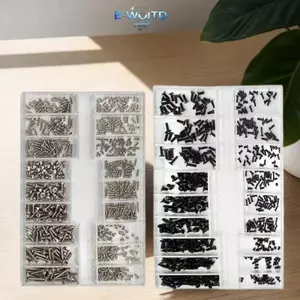 E-WOITD 1 Bộ Đồng Hồ Vít Hộp 18 Loại Ốc Vít Bộ Mini Đầu Phẳng Vít Cho Điện Thoại Máy Tính Bảng Ống Kính Máy Ảnh Laptop Phụ Kiện Sửa Chữa E-WOITD