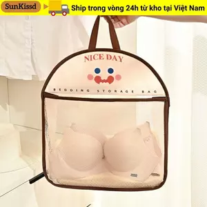 SUNKISSD Túi lưới lưu trữ, Túi lưu trữ Quần lót Tất lưu trữ Nhà bếp Túi lưới treo, Dung tích lớn Túi đựng rác tái sử dụng Hiện vật lưu trữ
