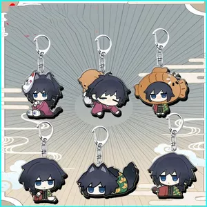 HK1 Demon Slayer Acrylic Móc Khóa Tomioka Giyuu Mặt Dây Chuyền Túi Dễ Thương Phụ Kiện Anime Ngoại Vi KH1