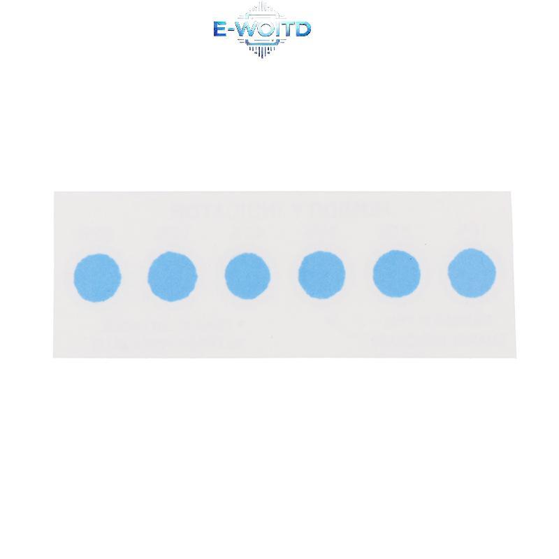 Thẻ chỉ báo độ ẩm E-WOITD để kiểm tra độ ẩm trong hộp kín10% -60% Thẻ giấy kiểm tra màu xanh lá cây Thẻ độ ẩm sáu điểm E-WOITD