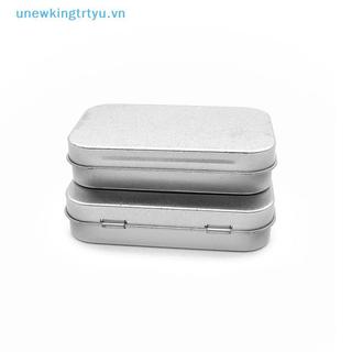 Unewtyu Mini Kim Loại Thiếc Trượt Bảo Quản Trang Sức Cưới Đựng Thuốc Mỹ Phẩm Di Động