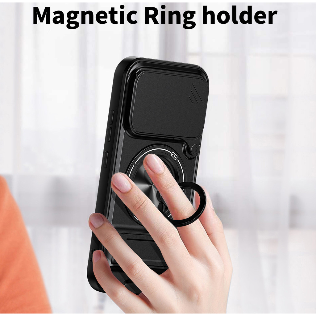 Ốp Điện Thoại Đa Năng Sang Trọng Thích Hợp Cho Xiaomi 17 Pro Max 15 Ultra 14T 15T 5G Dây 360°Giá đỡ vòng có vỏ máy ảnh Vỏ bảo vệ toàn diện chống sốc