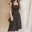 Phụ Nữ Mùa Hè Không Tay Chấm Đầm Gợi Cảm Lưng Chữ A Spaghetti Dây Đeo Bãi Biển Phong Cách Váy Camisole Off-Soul Vai Gấp Vestidos
