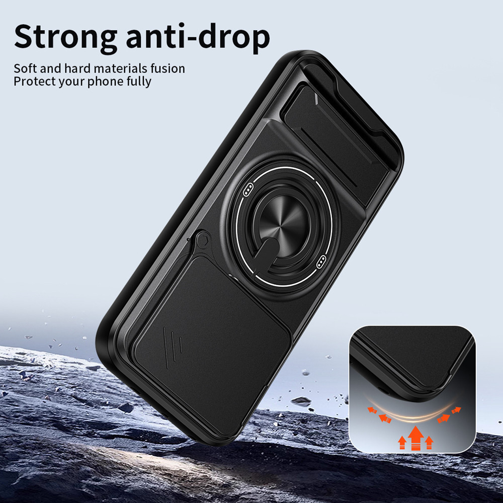 Ốp Điện Thoại Đa Năng Sang Trọng Thích Hợp Cho Vivo V70 Lite V60 V50 5G FE Dây 360°Giá đỡ vòng có vỏ máy ảnh Vỏ bảo vệ toàn diện chống sốc