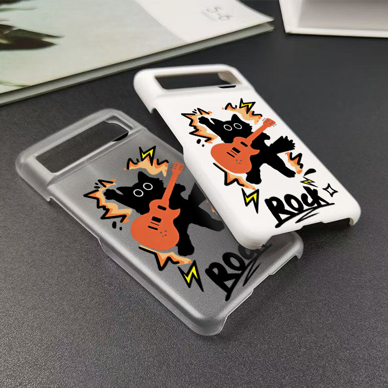 Dành Cho Google Pixel 11 Pro 10A 10 Pro XL 9A Pixel 8 7A 7Pro 6A 5A "ROCK Cat" Micro Matte Mỏng Vỏ Điện Thoại / Quấn Nửa Google Pixel Cover
