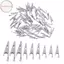 Hodou 50 Chiếc Mini Cá Sấu Kẹp Mini Bạc Kim Loại Cá Sấu Kẹp 28 Mm 35 Mm 45 Mm Để Kiểm Tra Điện Để Kiểm Tra Pin VN