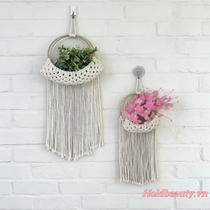 Trang trí treo tường Macrame Phong cách Boho Tấm thảm dệt tay Trang trí nghệ thuật treo tường cho gia đình Trang trại đám cưới