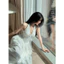 Đầm xô thêu hoa cổ yếm cột nơ rút dây sau dáng maxi xoè dài chân viền răng cưa MyaHouse