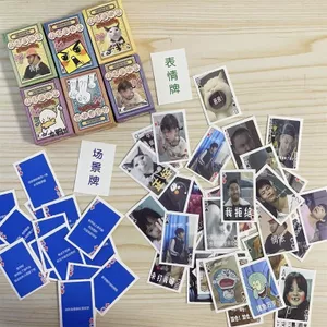 Sáng Tạo Emoicon Gói Giấy Mini Ngộ nghĩnh Di Động Thẻ Giáo Dục Để Bàn Trò Chơi Đồ Chơi Giải Trí