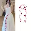 Springevenstar Tính Khí Hoa Hồng Handmade Dây Thắt Lưng Nữ Thanh Lịch Đa Năng Móc Hoa Dài Nelace Trang Trí Váy Thắt Lưng Phụ Kiện Springevenstar