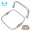 2 Chiếc 6 Inch Kim Loại Ví Khung Hình Chữ Nhật Túi Kiss Khóa Chữ U Túi Tay Cầm Vòm Khung Bên Trong Hình Ống Phần Cứng
