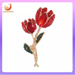 Trâm cài hoa tulip tráng men đẹp dành cho nữ Trâm cài hoa tulip cho túi đựng quần áo Trâm cài hoa cho nữ cho bữa tiệc khiêu vũ tiệc cưới