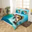QGSX Cá Duvet Cover Bộ Chăn Ga Gối Câu Cá Cho Thanh Thiếu Niên Bé Gái Trang Trí Phòng Động Vật Biển Duvet Cover