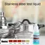 Dung dịch thử nghiệm bằng thép không gỉ 304 Phát hiện 12ml Phân tích nhanh Chất lỏng Thuốc thử nhanh cho phòng thí nghiệm Dụng cụ nấu ăn tại nhà Dao kéo jiwvn