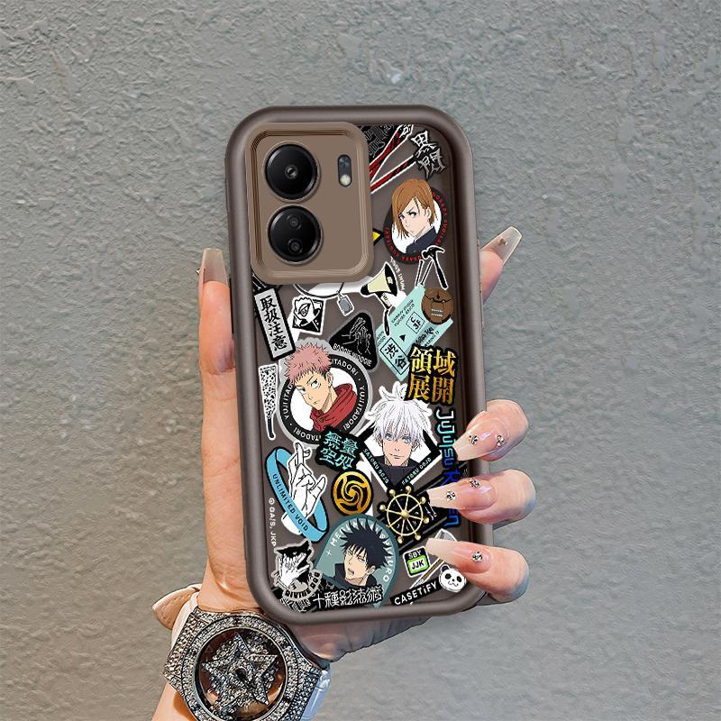 Ốp Lưng Cho OPPO A5X A6 A6X 4G 5G Phim Hoạt Hình Silicon Mềm Đáng Yêu Vỏ Điện Thoại TPU Jujutsu Kaisen Anime Mắt Thiên Thần Chống Sốc Ốp Lưng