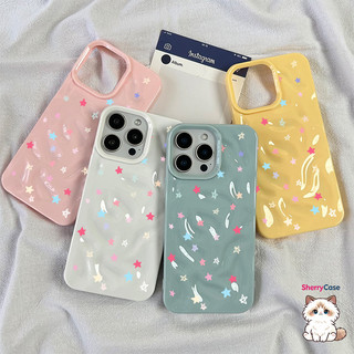Ốp lưng thư cho iPhone 17 16 15 14 13 12 11 7 8  Ngôi sao rực rỡ XS XR XSMAX  silicon TPU mềm điện thoại trầyrơi