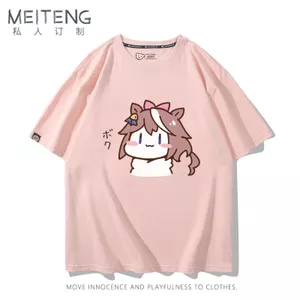 Ngựa Đua Nữ Đông Trung Quốc Biển Hoàng Đế Phiên Bản Q Hàng Hóa Áo Thun Nữ Tay Ngắn Nam Nữ Mùa Hè Phù Hợp Với Rời Nguyên Chất Cotton Top Quần Áo Hợp Thời Trang