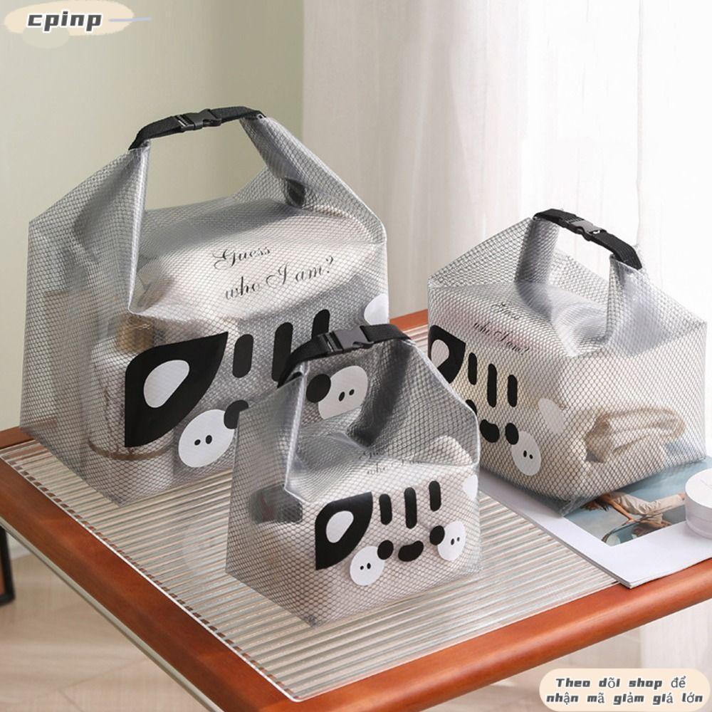 Túi lưu trữ CPINCP, Túi xách di động dung tích lớn không thấm nước, Quà tặng Túi đựng mỹ phẩm dây rút tách khô và ướt