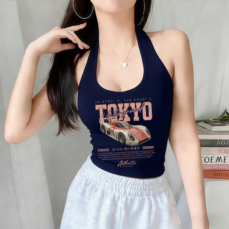 Áo Yếm Croptop Choàng Cổ Hở Lưng Ôm Body Nữ | Áo Thun | Cotton Thun Mềm Co Giãn | Tôn Dáng Gợi Cảm Sexy Siêu Hot Mới#034