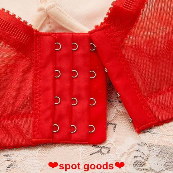 Women's underwear without steel rings gathered lace bra
