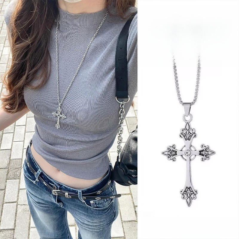 Vòng cổ phong cách mới Hàn Quốc Vòng cổ thời trang chéo nữ Phụ kiện thời trang