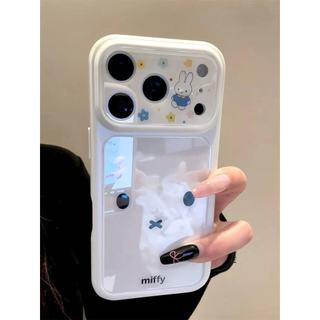 Ốp Điện Thoại Acrylic Trắng Caroom Miffy Bunny Dễ Thương Cho iPhone 17Promax 17Pro 13 14 15 16 Pro Max Vỏ Nữ Chống Sốc
